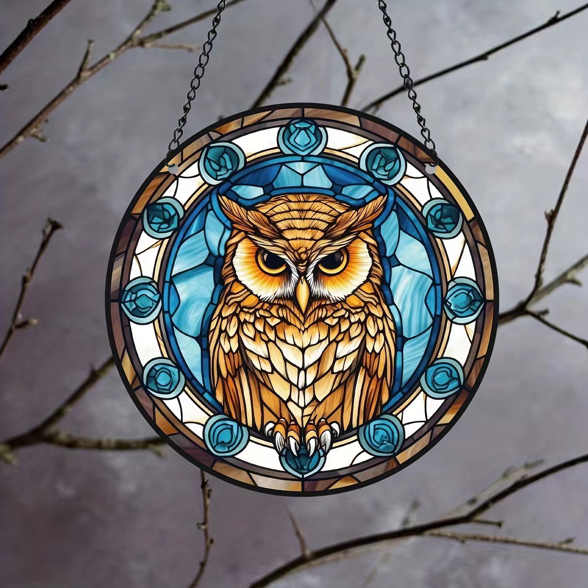 Transfronterizo nuevo coche accesorios magnífico redondo mariposa casa adornos de acrílico material de Navidad decoraciones para el hogar