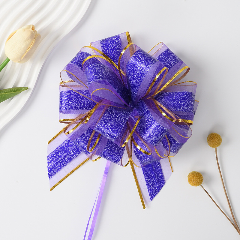 50 grandes rosas de nieve flores de bola de decoración de automóvil de boda flores de embalaje de flores de regalo de vacaciones cinta