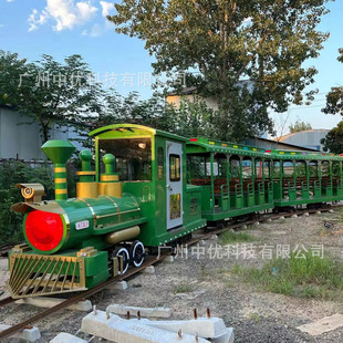 Ride-On Rail Car Amusement Equipment Popular Attraction Check-In Project Ride-On Rail Car Small Train Factory