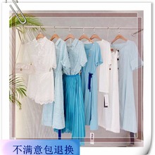 桑索25夏大码女装专柜品牌折扣尾货女装 音菲连衣裙 舒丽装点衬衣