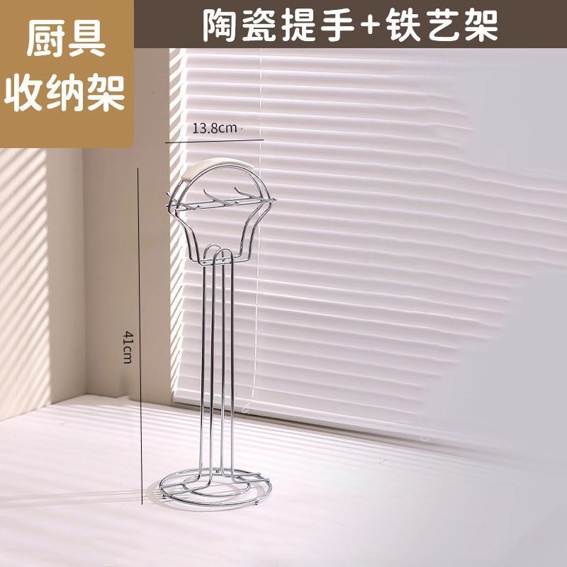 厨房不锈钢锅铲套装防烫陶瓷柄加厚烹饪炒菜铲汤勺漏勺家用厨具|undefined