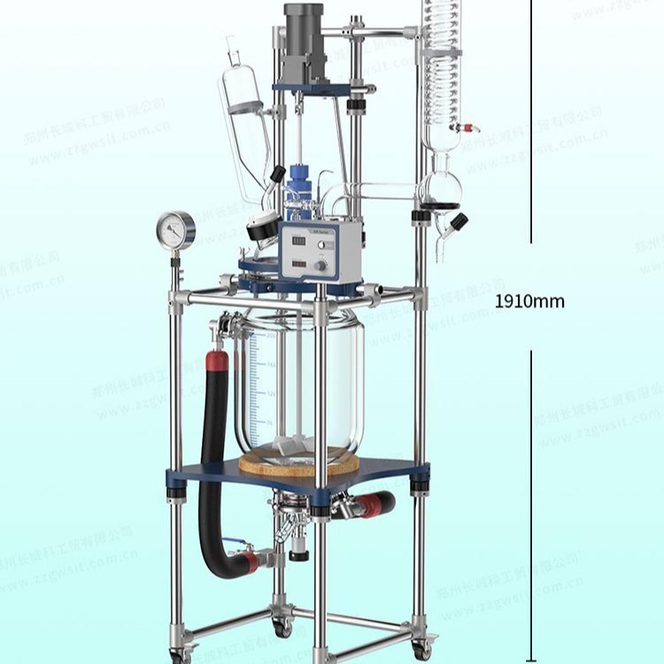 The manufacturer supplies 20L double-layer glass reactor with good…