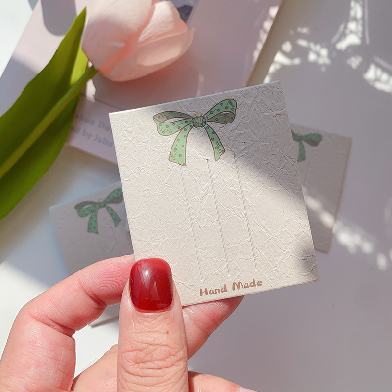 6 * 7 tarjeta de cabello adulta niños tarjetas de cabello Morandi serie de arco tarjetas de cabello joyas