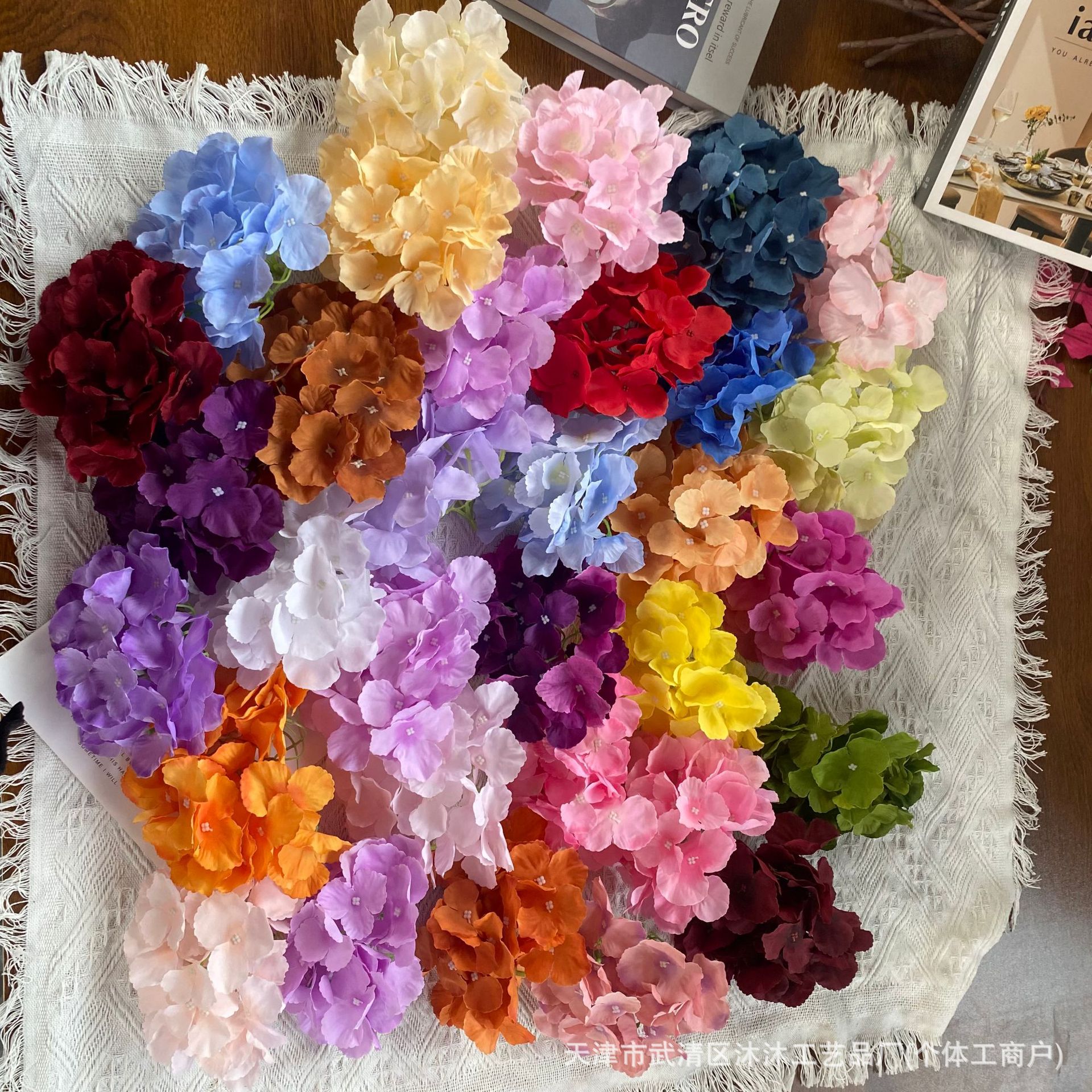 绣球花头现货绣球花排打底花艺插花假花婚庆装饰仿真花场景布置