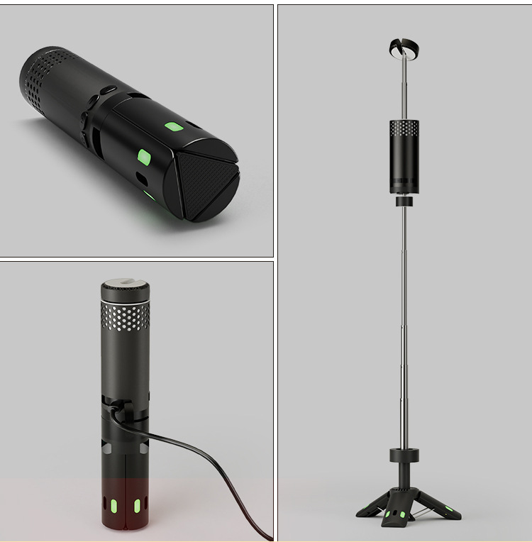 Luz de camping de atmósfera transfronteriza trípode magnético de mantenimiento lámpara de camping colgante de mano lámpara de exploración resistente a caídas