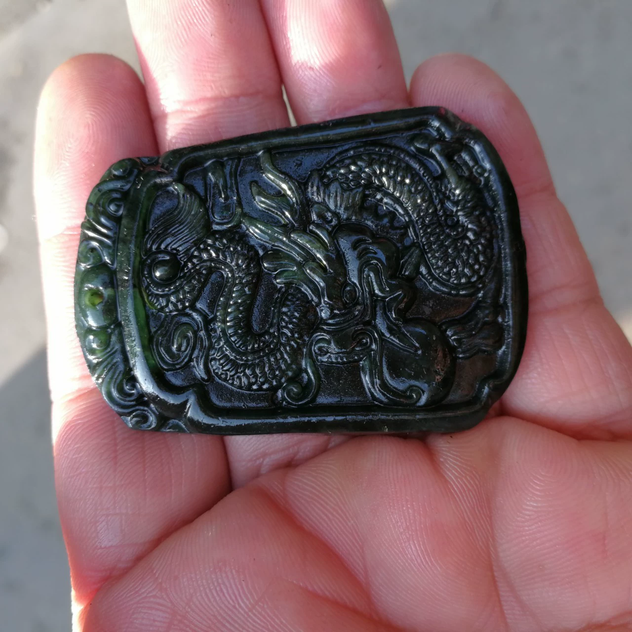organically pendant jade, dragon-shaped decoration, jasper, protective amulet, ethnic buckle, dragon and phoenix, ethnic style