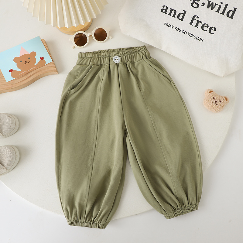 Baby's Anti-mosquito Pants Summer Thin Medium and Large Children's Bloomers Boys' and Girls' Air Conditioning Trousers