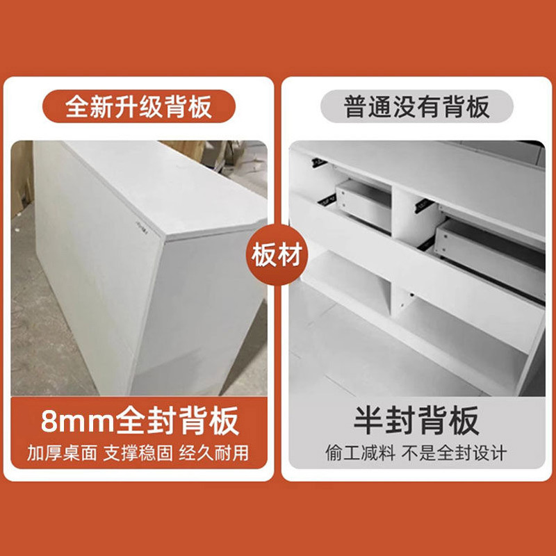 Dormitorio moderno y simple cabina de aire de crema en un pequeño tipo de casa multifuncional retráctil almacenamiento mesa de maquillaje