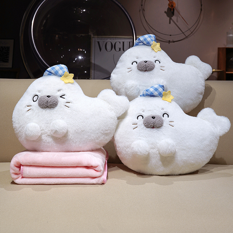 Cartoon Hand-Warming Pillow, Blanket, Three-In-One Office Nap Pillow, Lying down to Sleep, Hand-Covering Pillow, Cute Pillow