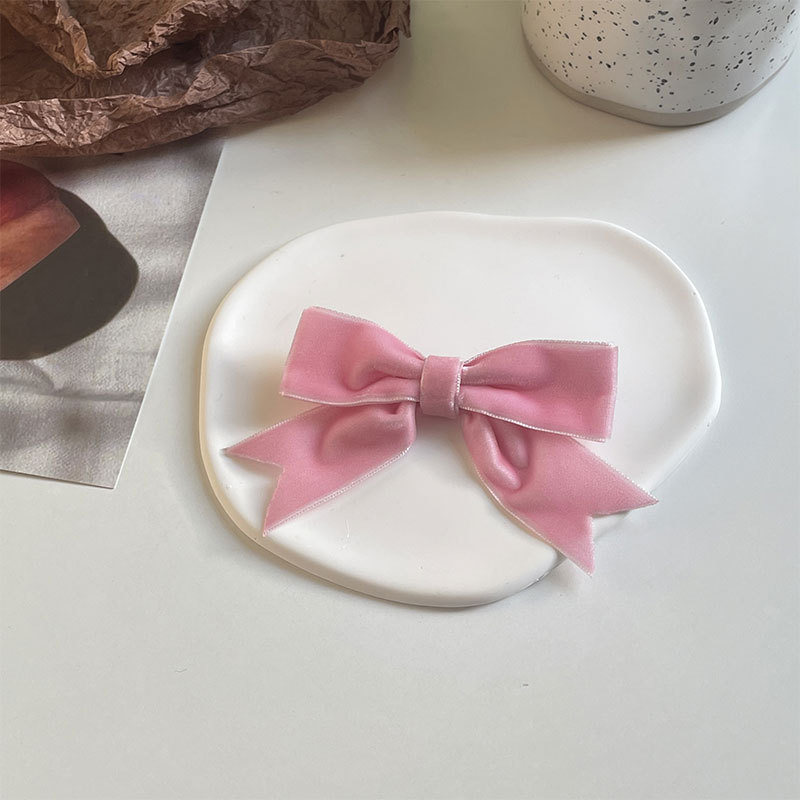 Women's Sweet Simple Style Bow Knot Flannel Hair Clip Hair Tie Brooches display picture 11