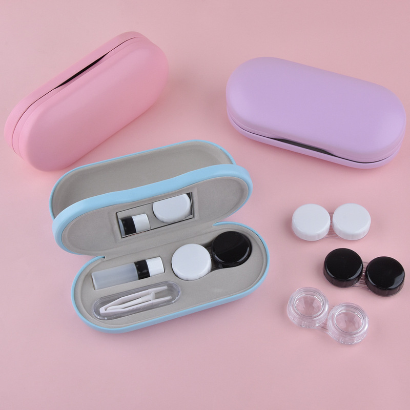 New products on the market dual-purpose frame glasses box can hold contact lenses companion box stylish and convenient double-layer box