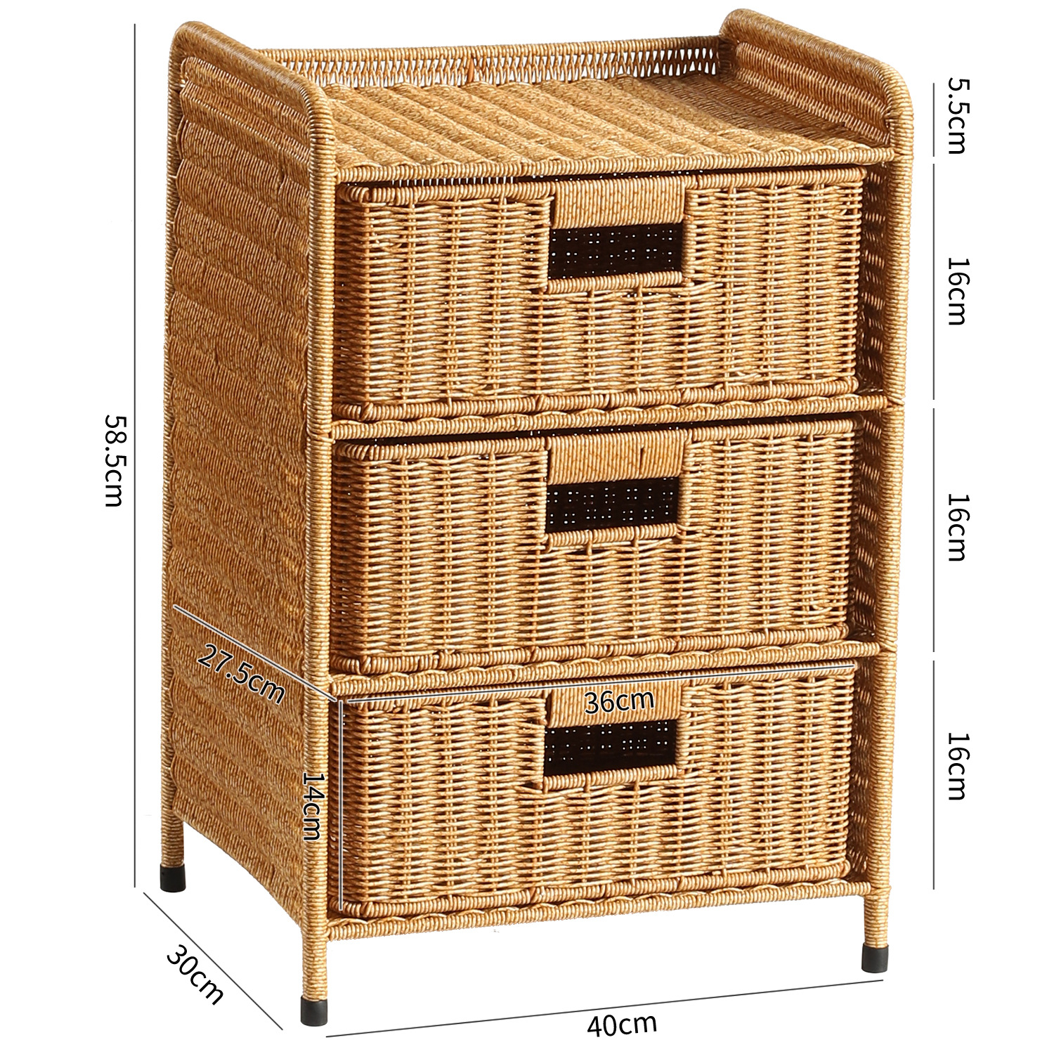 Gabinete de cabecera multicapa doméstico de imitación dormitorio gabinete de lado de la cama sala de estar almacenamiento de almacenamiento de almacenamiento de acabado de estante de almacenamiento