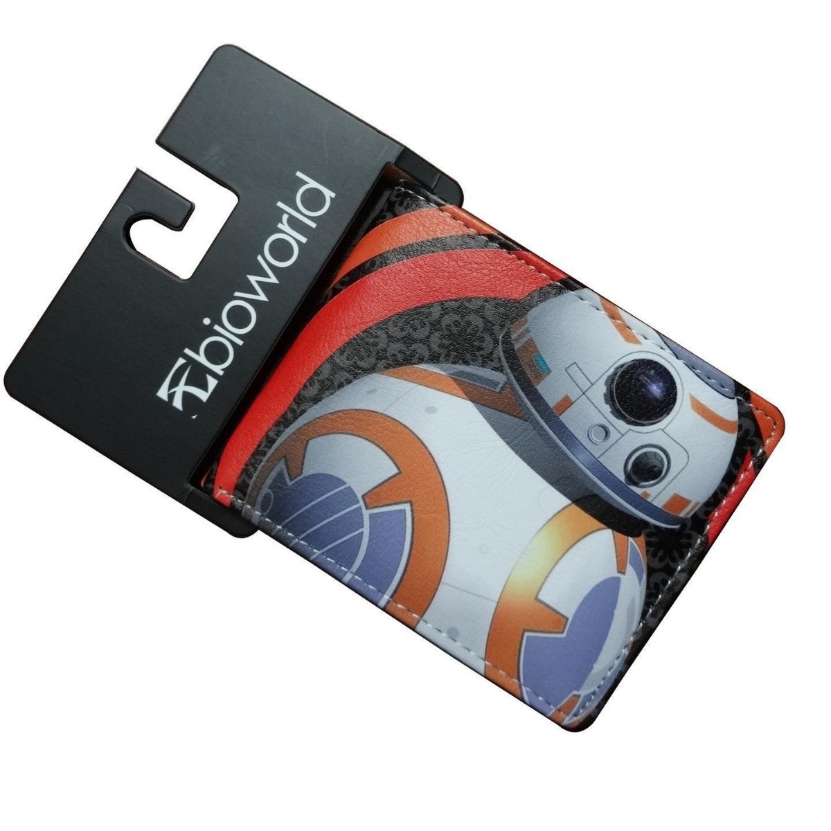 Cartera de Star Wars alrededor del cine y la televisión, guerrero negro, soldado blanco, cartera corta de dos plegados, cartera PU para hombres adolescentes