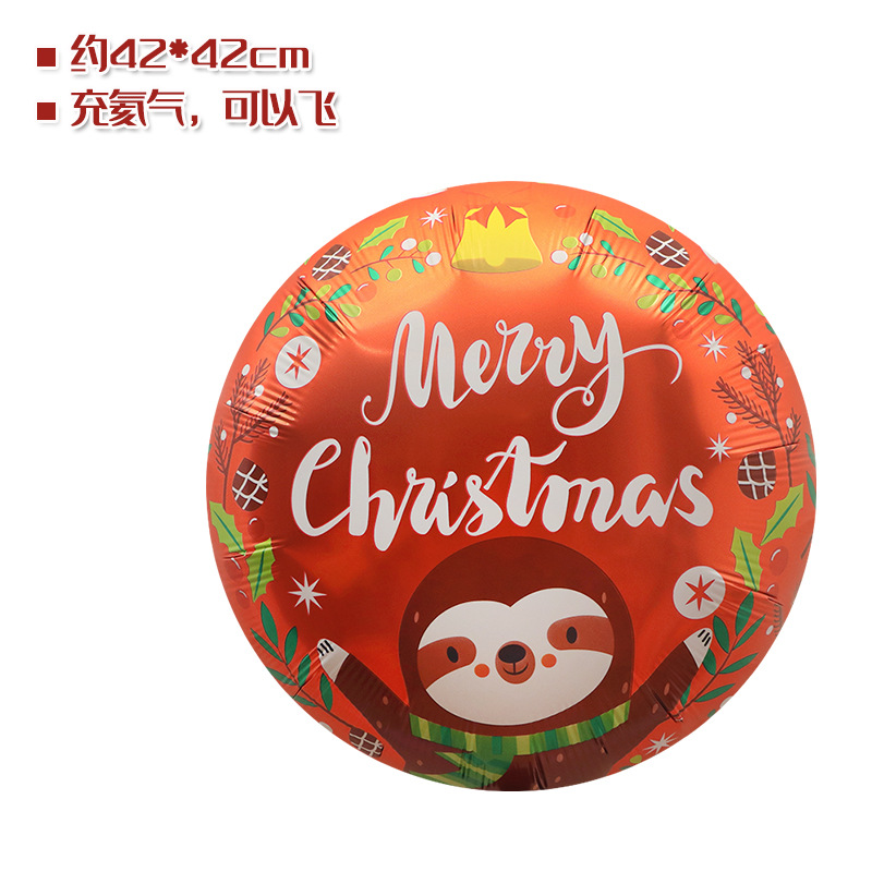 Tienda ventana Decoración Accesorios juguete globo Navidad caramelo muleta ancianos muñeco de nieve árbol de Navidad globo foto