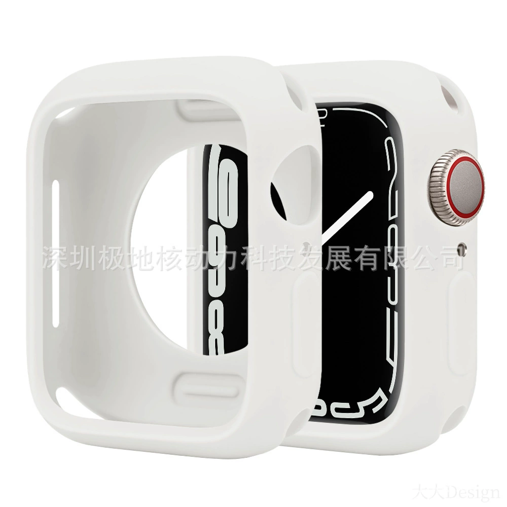 Защитный чехол для Apple Watch, совместимый с Apple Watch, цвета конфет, Applewatchs9ultras87-го поколения, мягкий силиконовый чехол