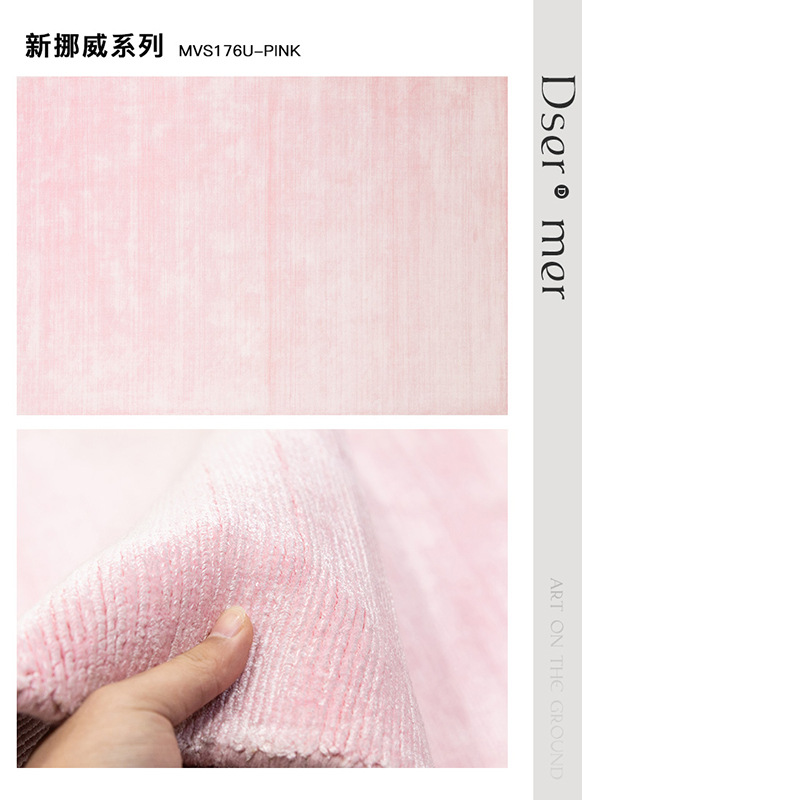 Nueva alfombra tejida a mano sala de estar fácil de cuidar alfombra de cama de dormitorio India importación pesada alfombra mercerizada