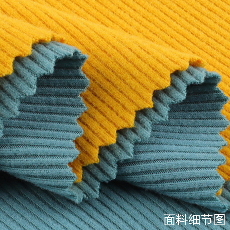 Zhongda spot poliester mezcla micro elástica tejido transpirable cómodo 2 * 2 tela de terciopelo romí tela de ropa image 4