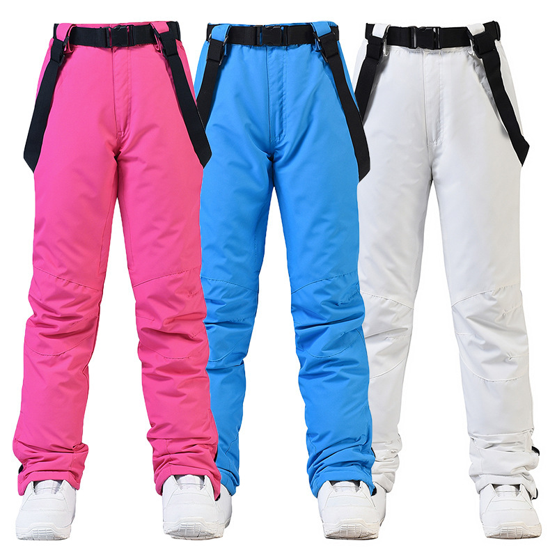 Ski Pants for Men and Women, Couple Bib Ski Pants, Winter Outdoor Windproof, Warm and Thickeneded Single Board and Double Board Ski Pants Ski Pants for Men and Women, Couple Bib Ski Pants, Winter Outdoor Windproof, Warm and Thickeneded Single Board and Double Board Ski Pants