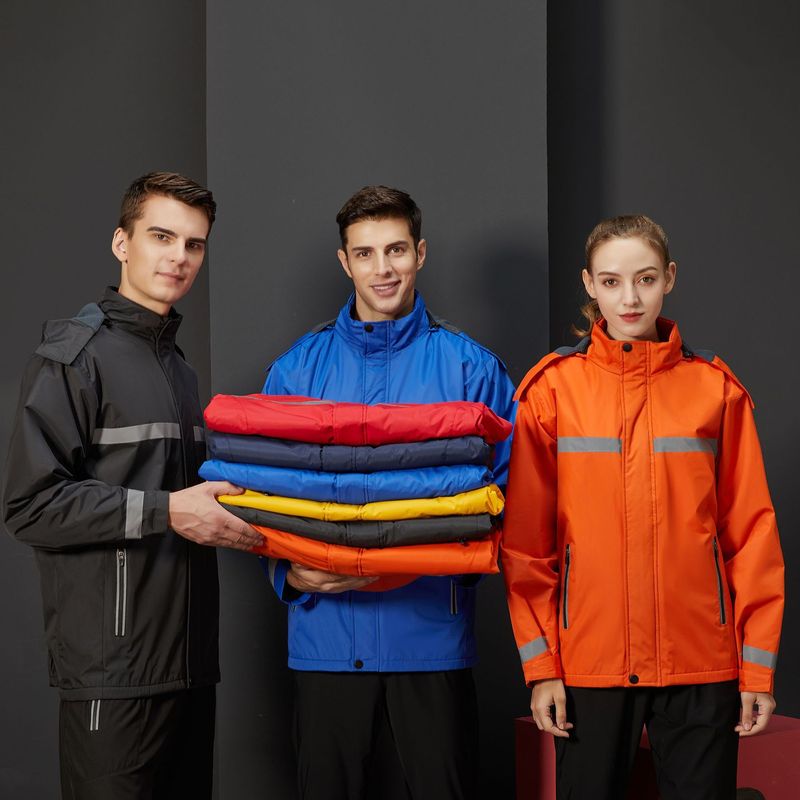 秋冬冲锋衣定制工作服印logo防风防水户外反光企业工装骑行服刺绣|undefined