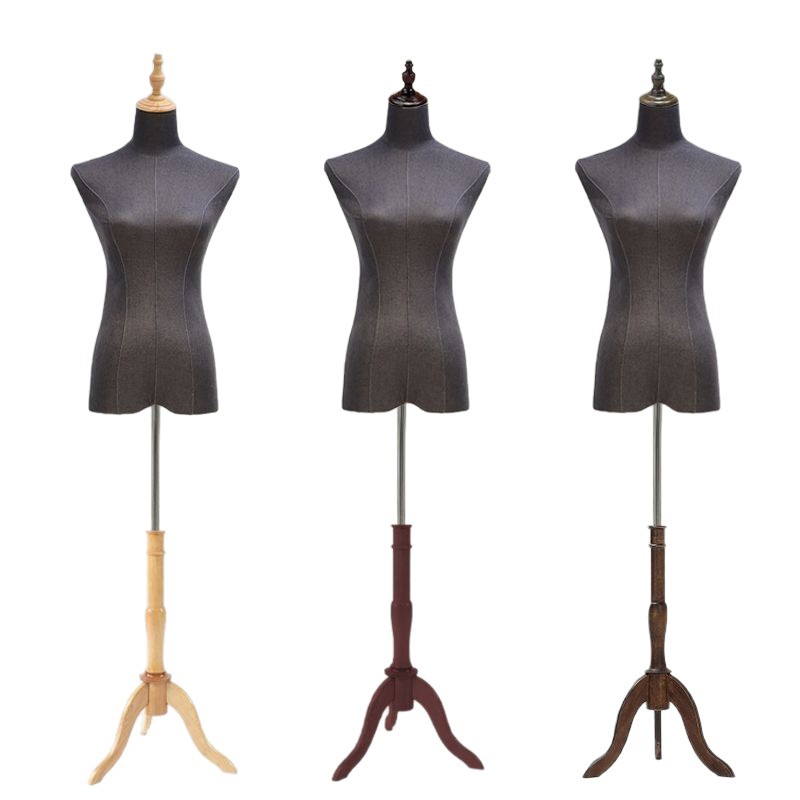 Modelo de tienda de ropa de arena de lavado de tela de arena de alto nivel modelo de accesorios de ropa de busto femenino de alto grado modelo líder estante de exhibición