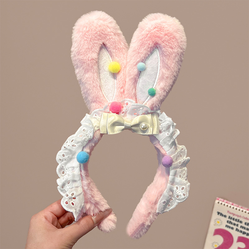 13# oreilles de lapin roses