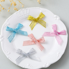 現物5cm * 4cm蝶ネクタイ1cm幅彩葱リボン手結び服装アクセサリーアクセサリークリスマス装飾アクセサリー