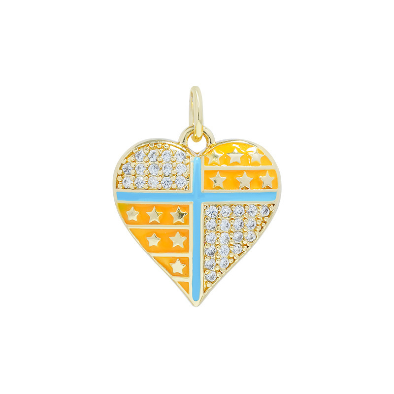 5g Weight Pendant Jewelry Making Type 17*18.8mm Jewelry Making Size Zircon Inlay Material DIY Jewelry Accessories Classification 1 Piece Quantity Copper Material Heart Shape Pattern Plating Design Simple Style Style 1 Piece 17*18.8mm Copper Zircon Heart Shape Pendant 3