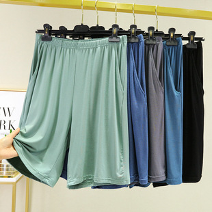 Trousers, shorts, thin pijama for leisure, sewn from modal, oversize