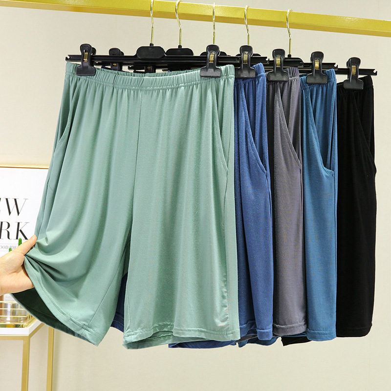 Men's Pants Shorts Summer Modal Loose Large Pants Pajamas Naked Sleeping Thin Pants Casual Home Pants