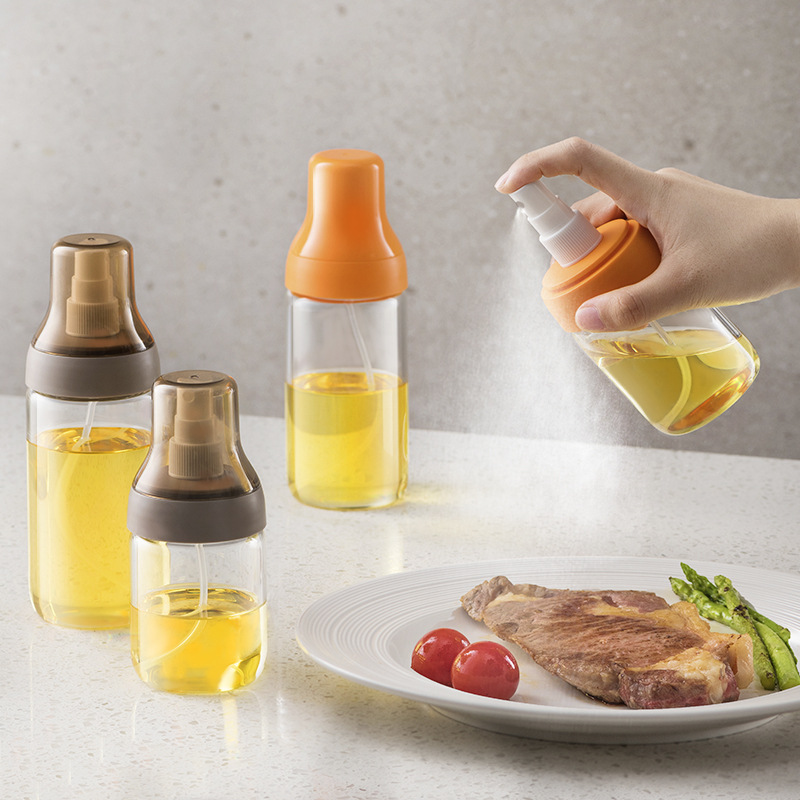 Oil Spray Bottle Oil Spray Pot Kitchen Cooking Oil Spray Pot Oil Pot Spray Atomization Mist OOil Glass Pot Oil Bottle