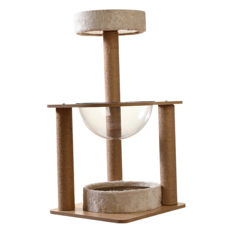 Marco de escalada de gato integrado nido gato árbol Torre estante de gato gran plataforma de salto de juguete de cisne rascador gato suministros al por mayor