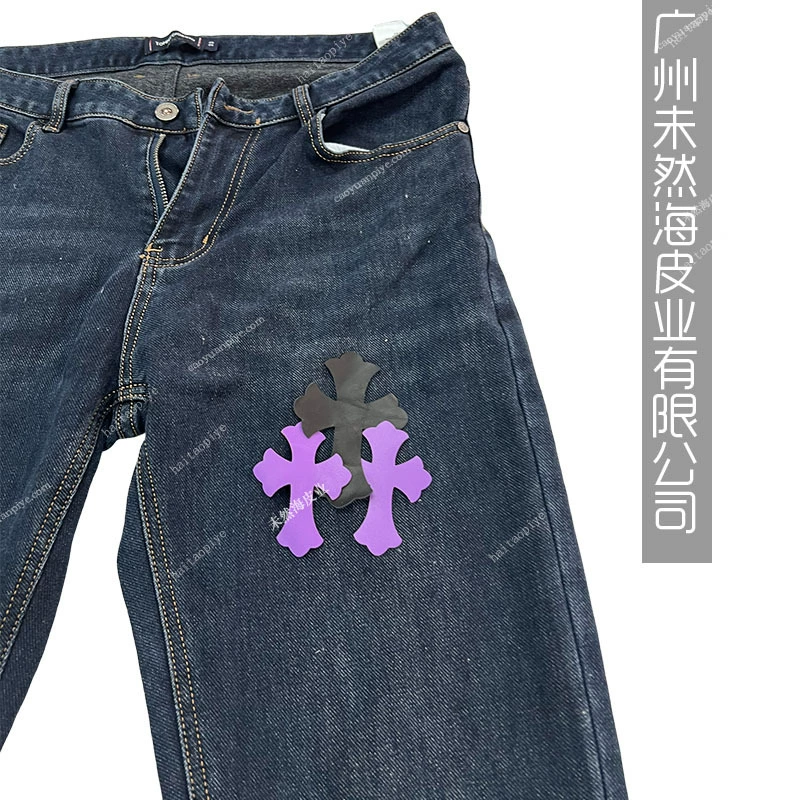 Фиолетовый туман - комплект Cross Combination Patch Patch CH Crowe Trendy Brand Jeans 100% пара Diy