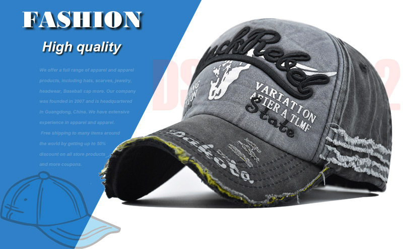 Cappello da baseball Bullhead con linguetta d'anatra con bordo spezzato lavato per uomo e donna_voghion.com