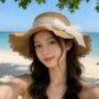 春夏防紫外线海边大帽檐草帽