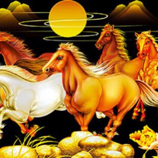 2021 Decorative Painting Full Diamond Foreign Trade diy Horse to Successful Factory Sales