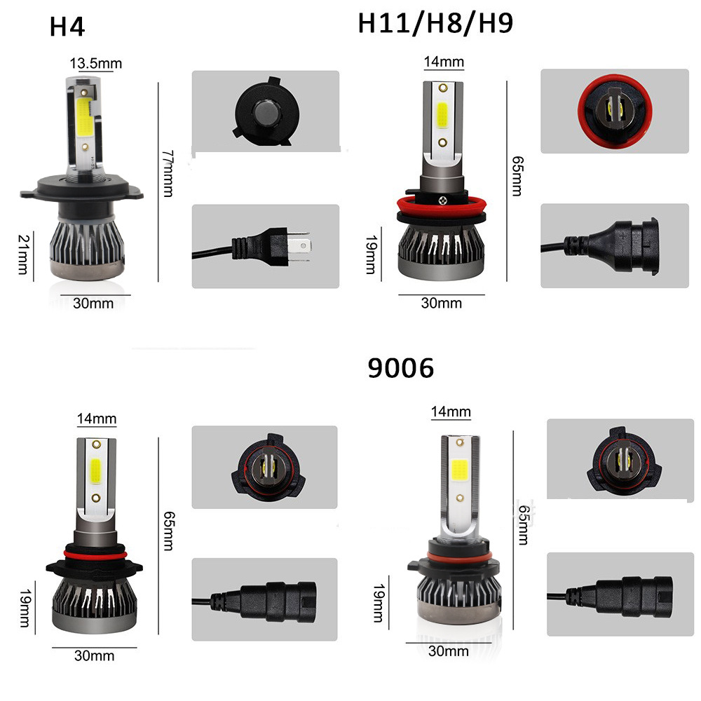 Transfronteriza especial para el coche LLEVÓ la linterna Super brillante H7H11H4 modificación de la lámpara de la niebla del faro Comercio exterior Venta caliente