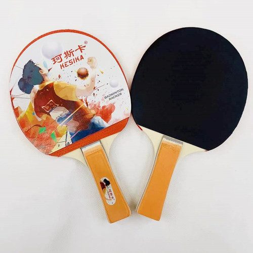 Korask 508 Table Tennis Racket 2-Pack Adult Student Table Tennis Training Rackets for Schools and Communities, with 2 Balls Included