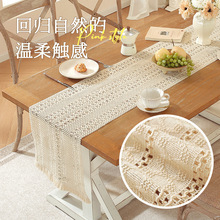 跨境可供仿麻台布长条布现代简约百搭餐边柜盖布装饰餐桌桌旗批发