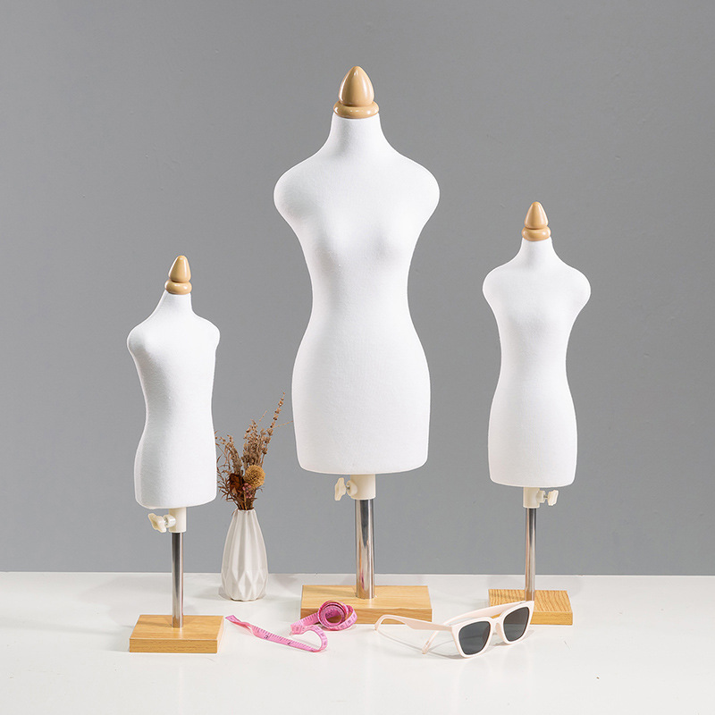 Mini Maniquí de Costura para Enseñanza Medio Cuerpo Clavable para Diseño de Moda