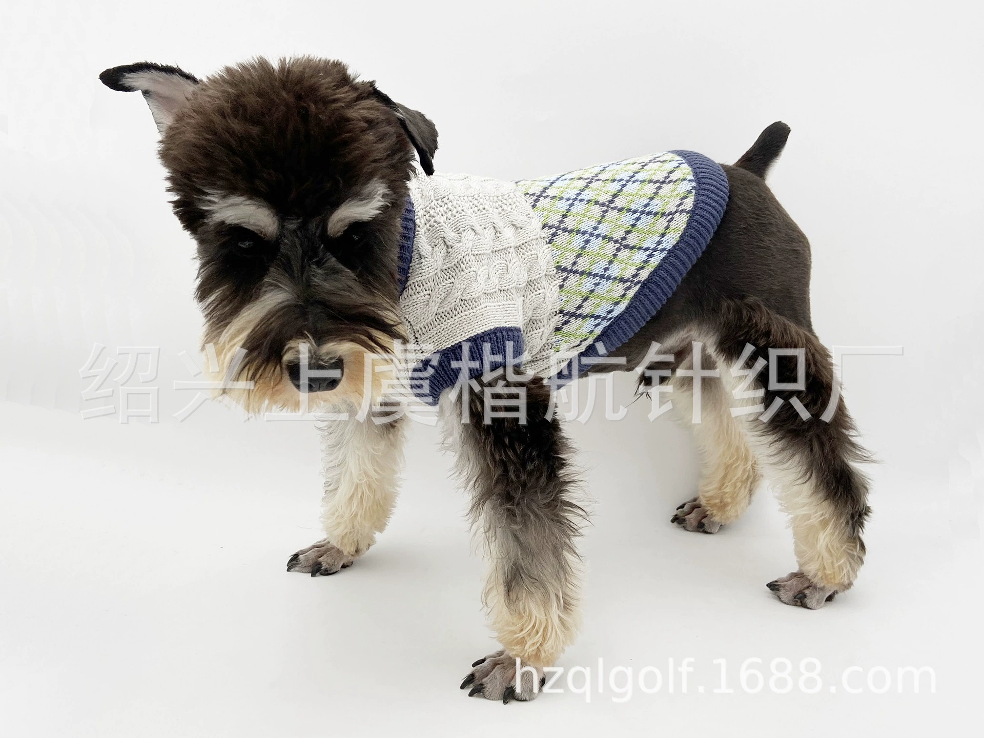 Wan Talk жаккард + твист серии свитер для домашних животных