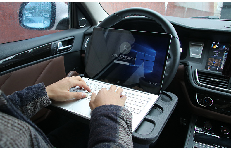 Car steering wheel table car dining table steering wheel card table car notebook bracket tablet computer small table