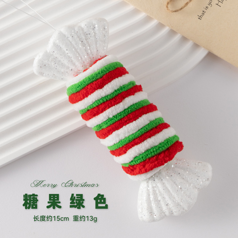 クリスマスペンダントクリスマスツリー装飾アクセサリークリスマスキャンディー松葉杖クリエイティブギフトシミュレーションバブルおもちゃ卸売|undefined