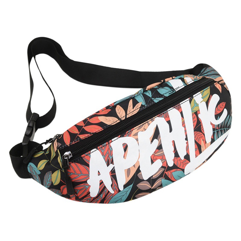 New Fashion Brand Men's and Women's Chest Bag Single Shoulder Crossbody Bag Single Shoulder Bag Motorcycle Korean Style Casual Small Waist Bag Men's Bag Fashion