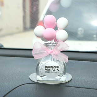 Creative aromatherapy bottle car perfume holder car balloon ornaments car instrument panel decorations gift for women