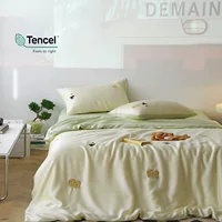 Подлинный LF-класс 100 палок австрийского орхидей Tian Silk набор из четырех частей Leisel мультяшный вышивка прохладные шелковистые простыни