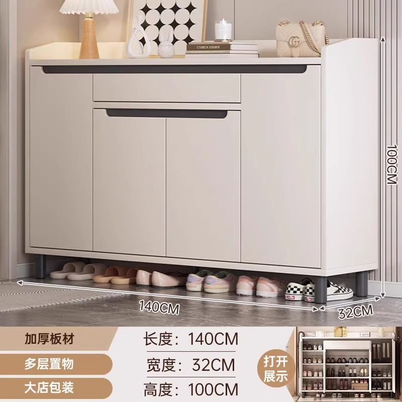 Gabinete de zapatos doméstico, armario de puerta de entrada, armario de puerta de entrada, nuevo armario de almacenamiento de gran capacidad, rack de zapatos de balcón