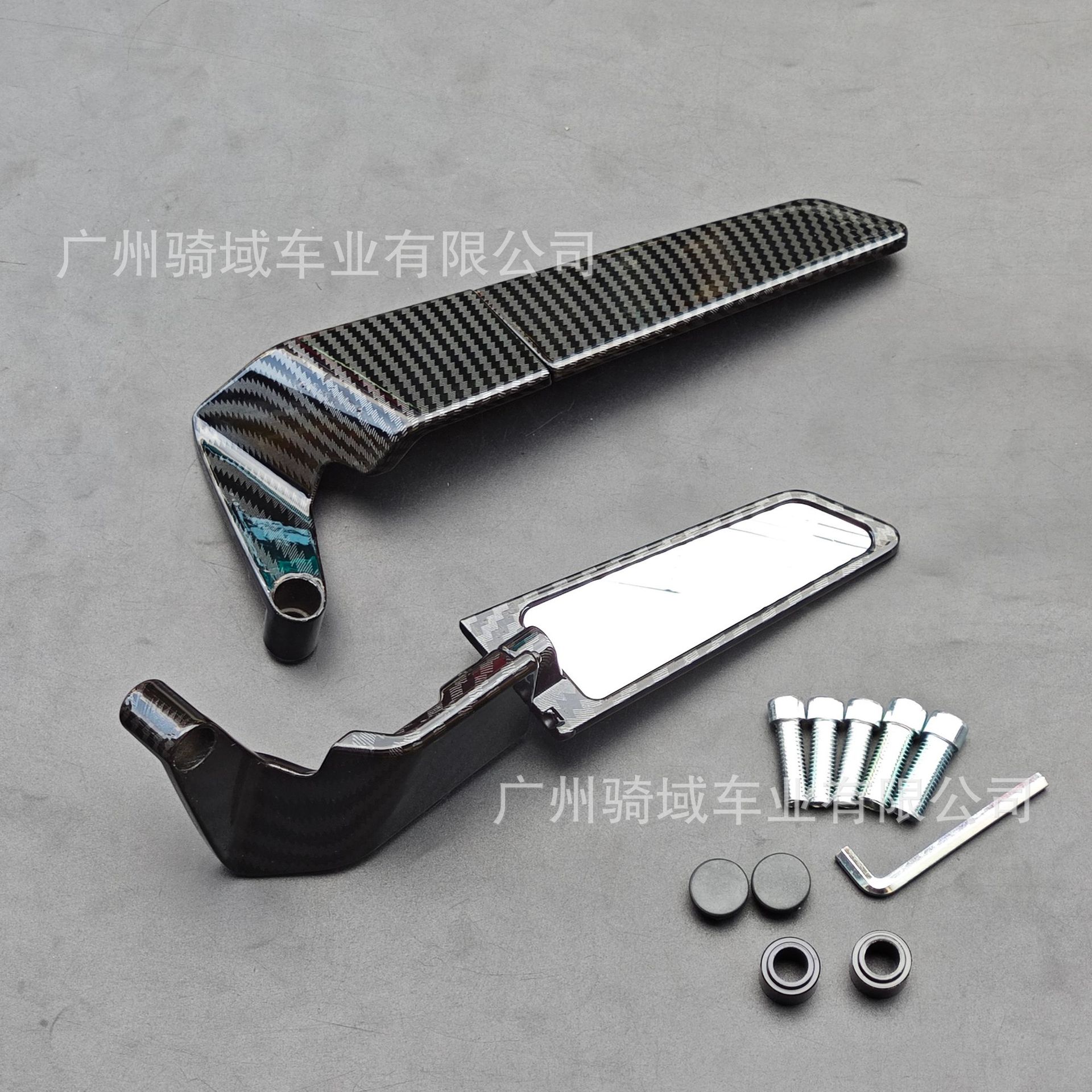 Suitable for KTM 200 250 390 690, this includes a modified wind wing, a blade-shaped snake-patterned invisible wing, and a rearview mirror