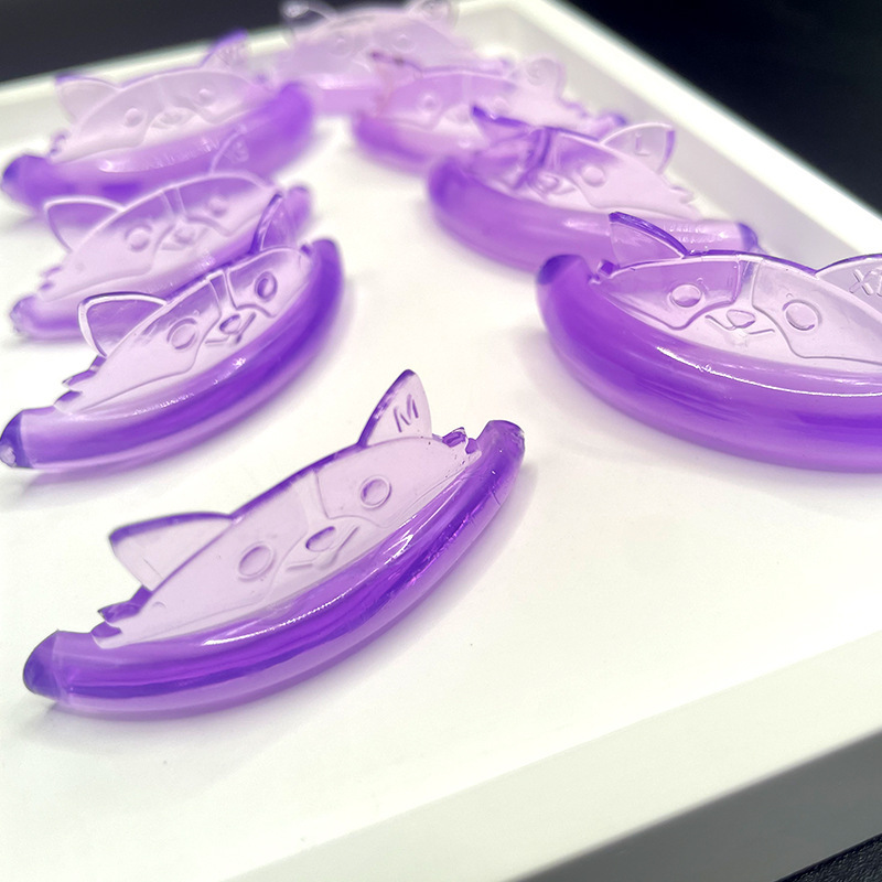 Nuevo súper suave, pestañas calientes autoadhesivas en forma de gato, junta de silicona, cirugía de pestañas de queratina, barra de silicona de aislamiento