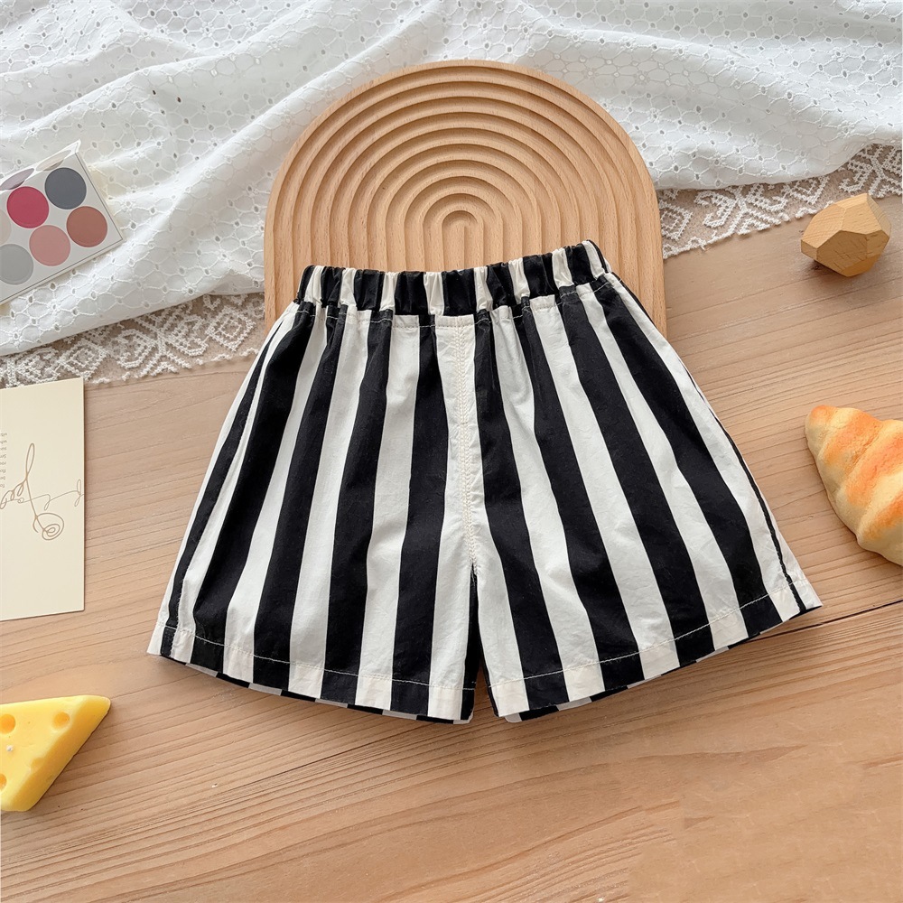 Ropa de verano para bebés Youhe verano nuevo estilo ligero recién nacido traje coreano chaleco pantalones cortos a rayas traje de dos piezas