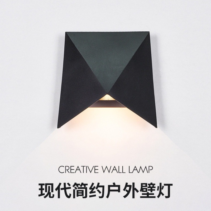 Cross-Border Creative Styling Outdoor Led Wall Lamp Waterproof Bedroom Bedside Wall Lamp Living Room Aisle Courtyard Exterior Wall